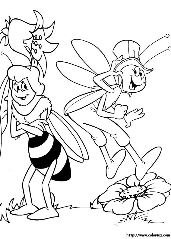 Maya the Bee coloring picture